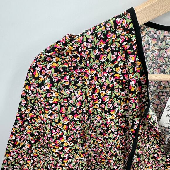 J. CREW NWT BT845 Floral Print Long-sleeve Tie-Neck Dress  // 6 - Picture 7 of 12